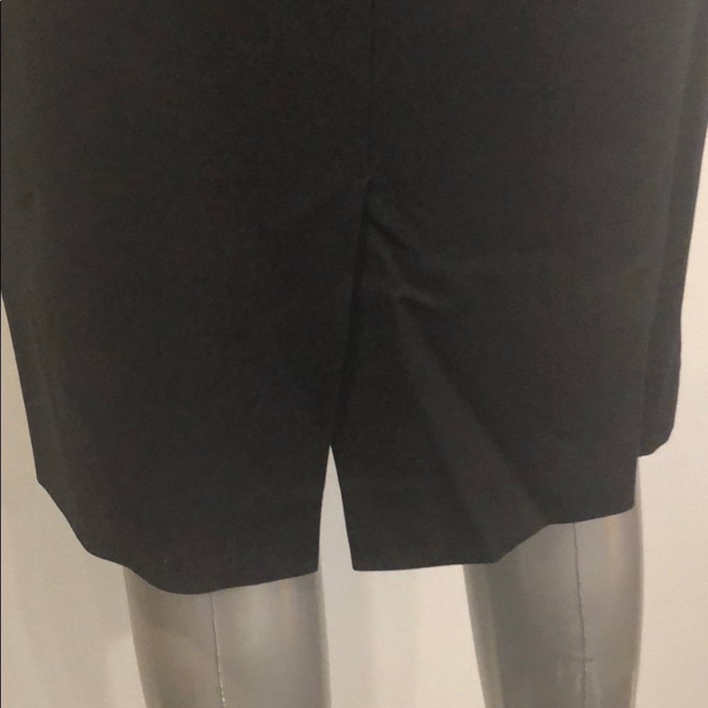 Centre Ville Black V Neck Fitted Sleeveless Dress View 5